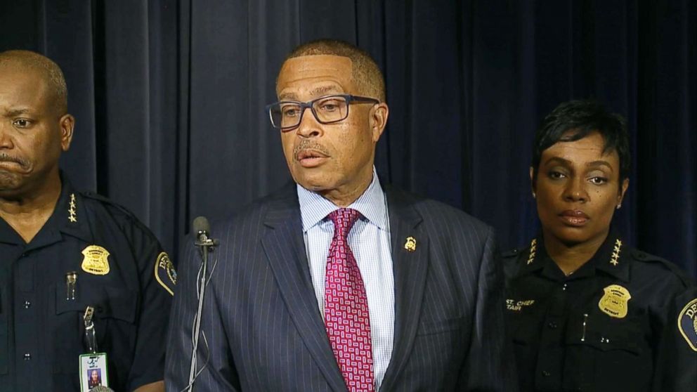 PHOTO: Detroit Police Chief James Craig announces on Aug. 2, 2018, that a veteran officer was suspended and that a criminal investigation is underway after a video surfaced showing the officer allegedly punching a woman at a hospital.