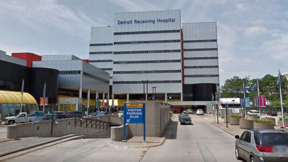 PHOTO: The Detroit Receiving Hospital is pictured in a Google Street View image from 2015.