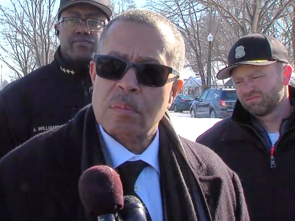 PHOTO: Detroit Police Chief James Craig speaks at a press conference , Feb. 12, 2018.