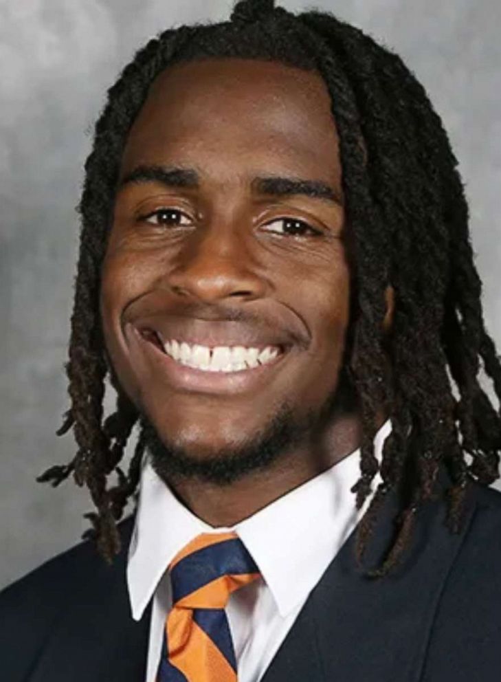 PHOTO: Football player, Devin Chandler, is pictured in the Virginia Sports website in this undated image. 