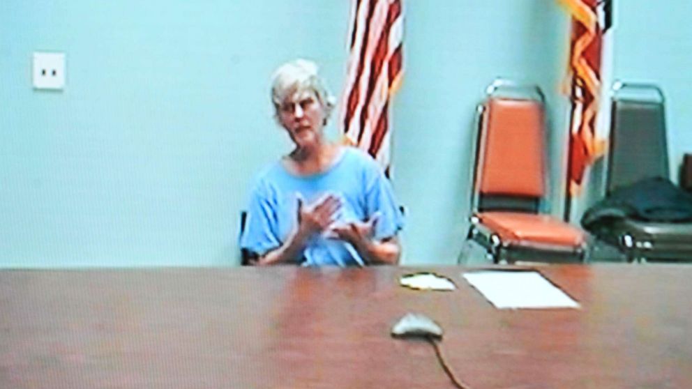 PHOTO: Convicted child killer Diane Downs is seen on a video as the Oregon parole board unanimously rules that she remains dangerous and must stay in prison during a hearing at Chemeketa Community College in Salem, Ore., Dec. 10, 2010.