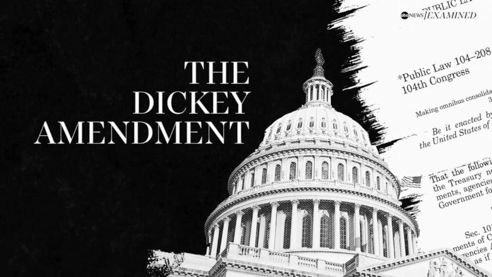 PHOTO: The Dickey Amendment was approved by Congress on 1996 and was introduced by Congressman Jay Dickey.