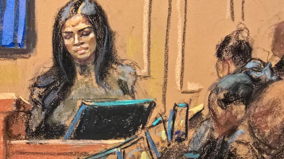 PHOTO: After being shown images from a Freak Off, jurors are shown images of what Casandra "Cassie" Ventura described as bruises from Sean "Diddy" Combs at Combs' trial before U.S. District Judge Arun Subramanian in New York City, May 14, 2025.
