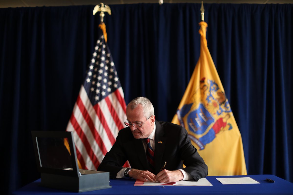PHOTO: New Jersey Gov. Phil Murphy signed a bill that will allow terminally ill patients to end their own lives, April 12, 2019. 