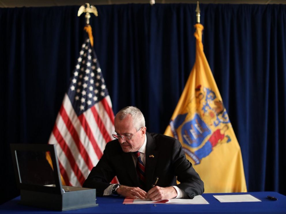 PHOTO: New Jersey Gov. Phil Murphy signed a bill that will allow terminally ill patients to end their own lives, April 12, 2019.