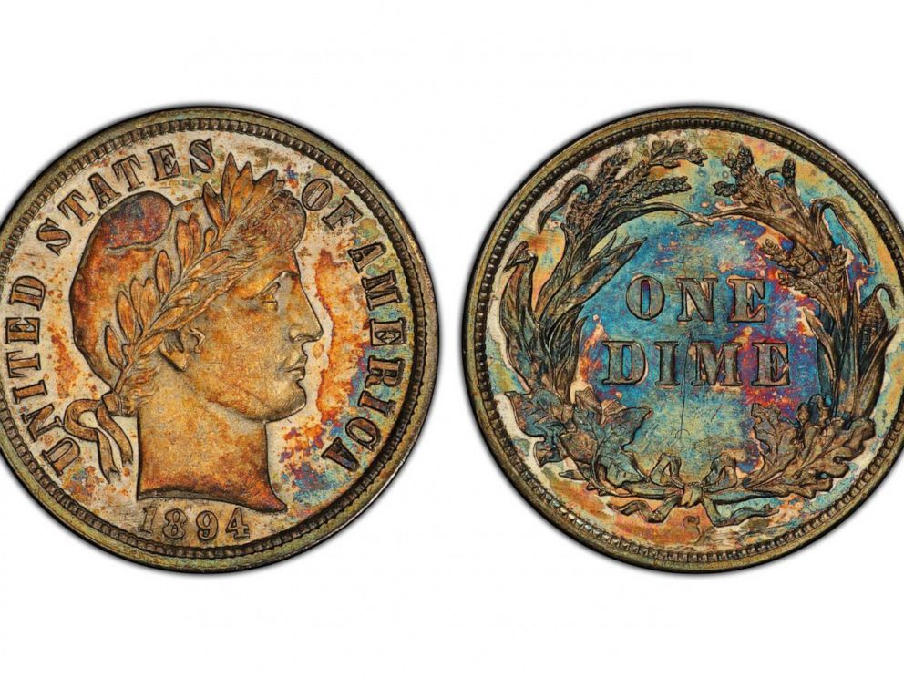 PHOTO: A 1894-S Barber dime sold for over $1.3 million at Stacks Bowers Galleries. The coin is one of nine survivors from the original 24-piece mintage.