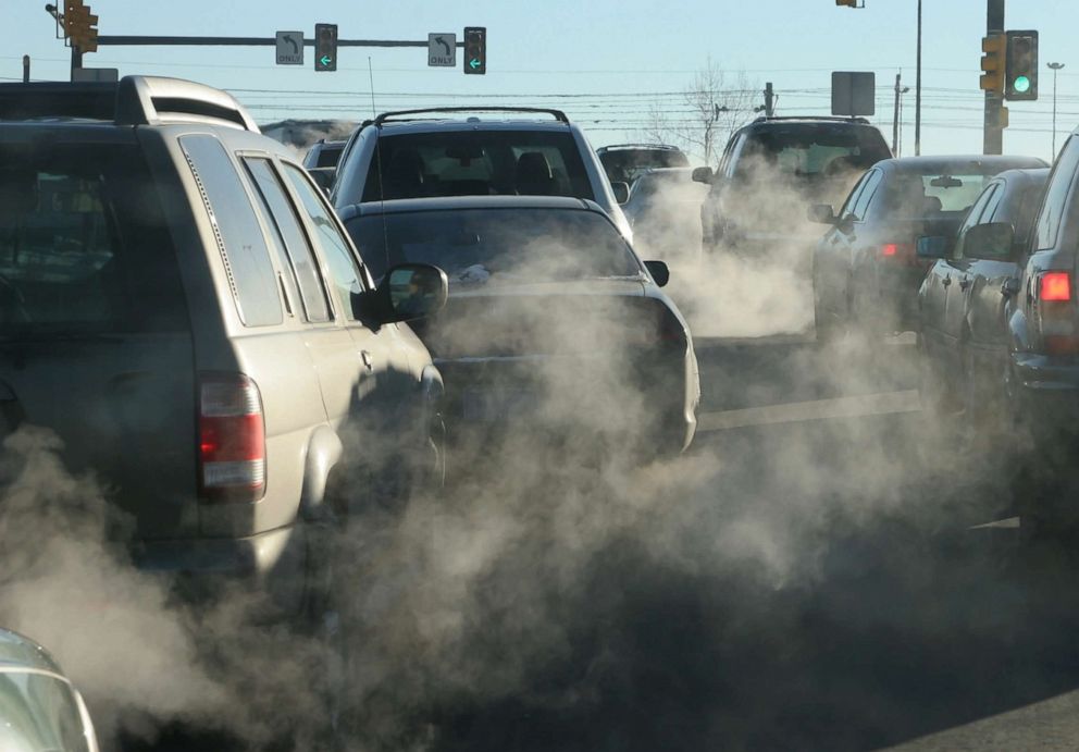 PHOTO: An undated photo showing exhaust from cars. 