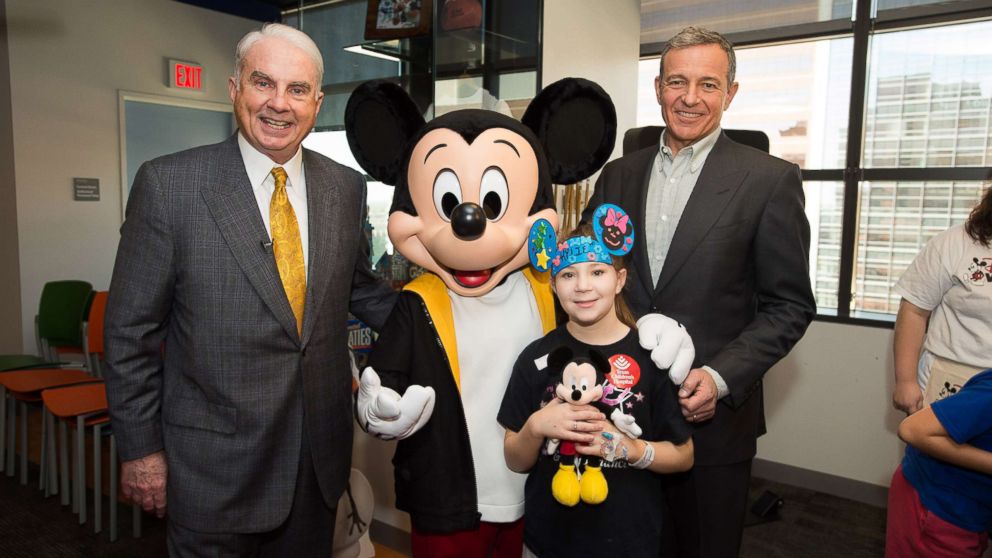 Mark A. Wallace, President and CEO of Texas Children's Hospital, and Robert A. Iger, chairman and chief executive officer of the Walt Disney Co., announced a plan to dedicate $100 million in Disney resources to benefit children and their families in hospitals.