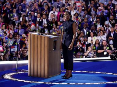 Michelle Obama takes spotlight at DNC backing Kamala Harris and blasting Trump