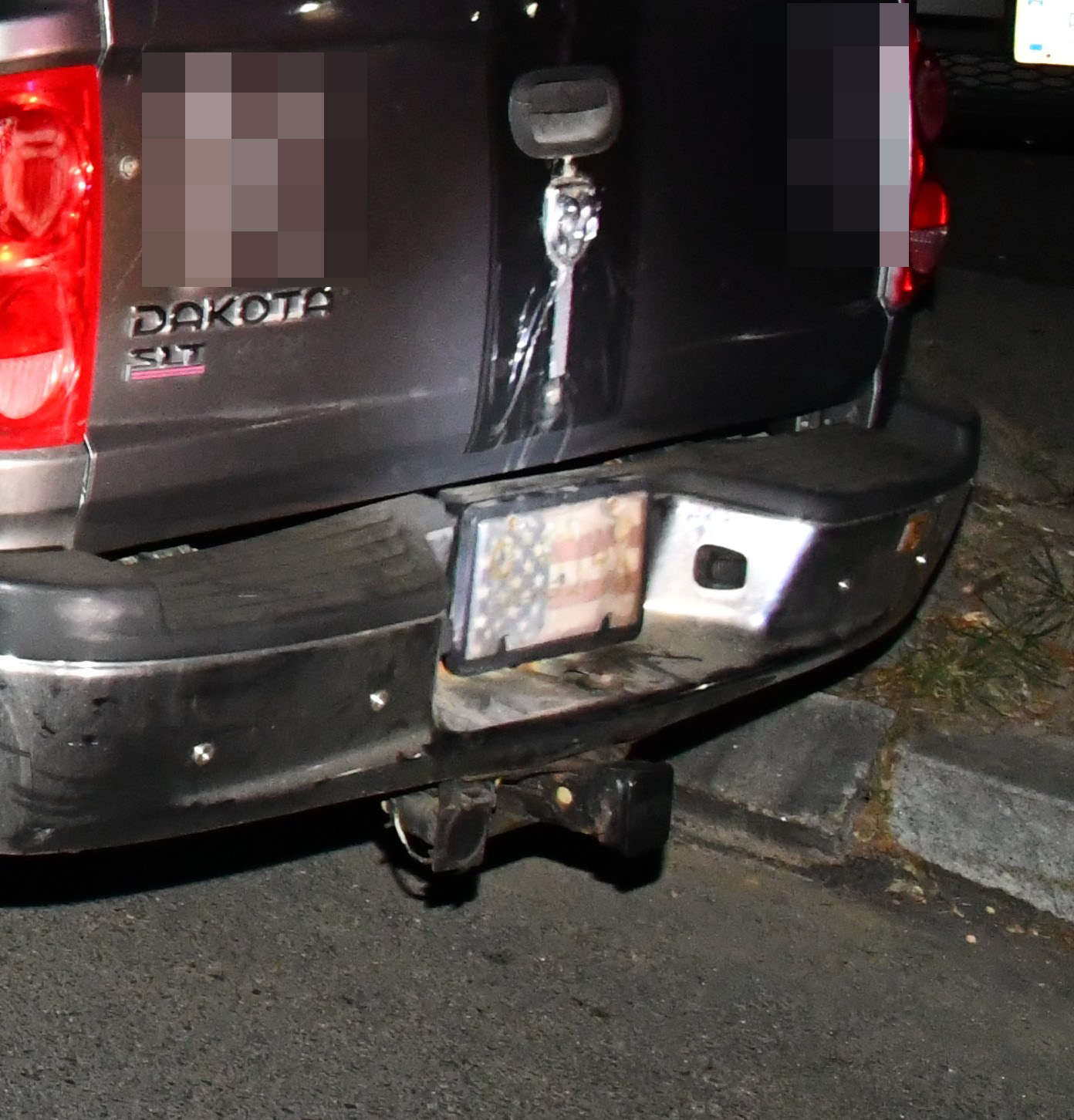 PHOTO: The license plate is missing from a truck in an image released by the U.S. Capitol Police in Washington, D.C., Sept. 13, 2021.