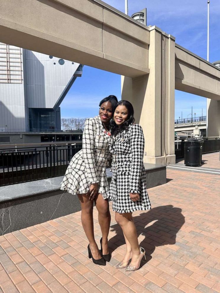 PHOTO: The organizers of The Student National Medical Association's 59th Annual Conference, Olubunmi Ajao, MS incoming Obstetrics and Gynecology Resident Physician and Whitney Nichols, incoming Internal Medicine and Pediatrics Resident Physician.