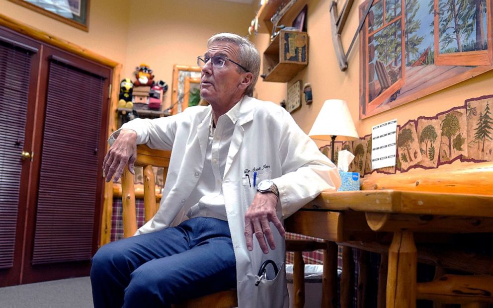 PHOTO: In this Sept. 22, 2021, file photo, Dr. Scott Jensen, is shown at his Watertown, Minn., clinic.