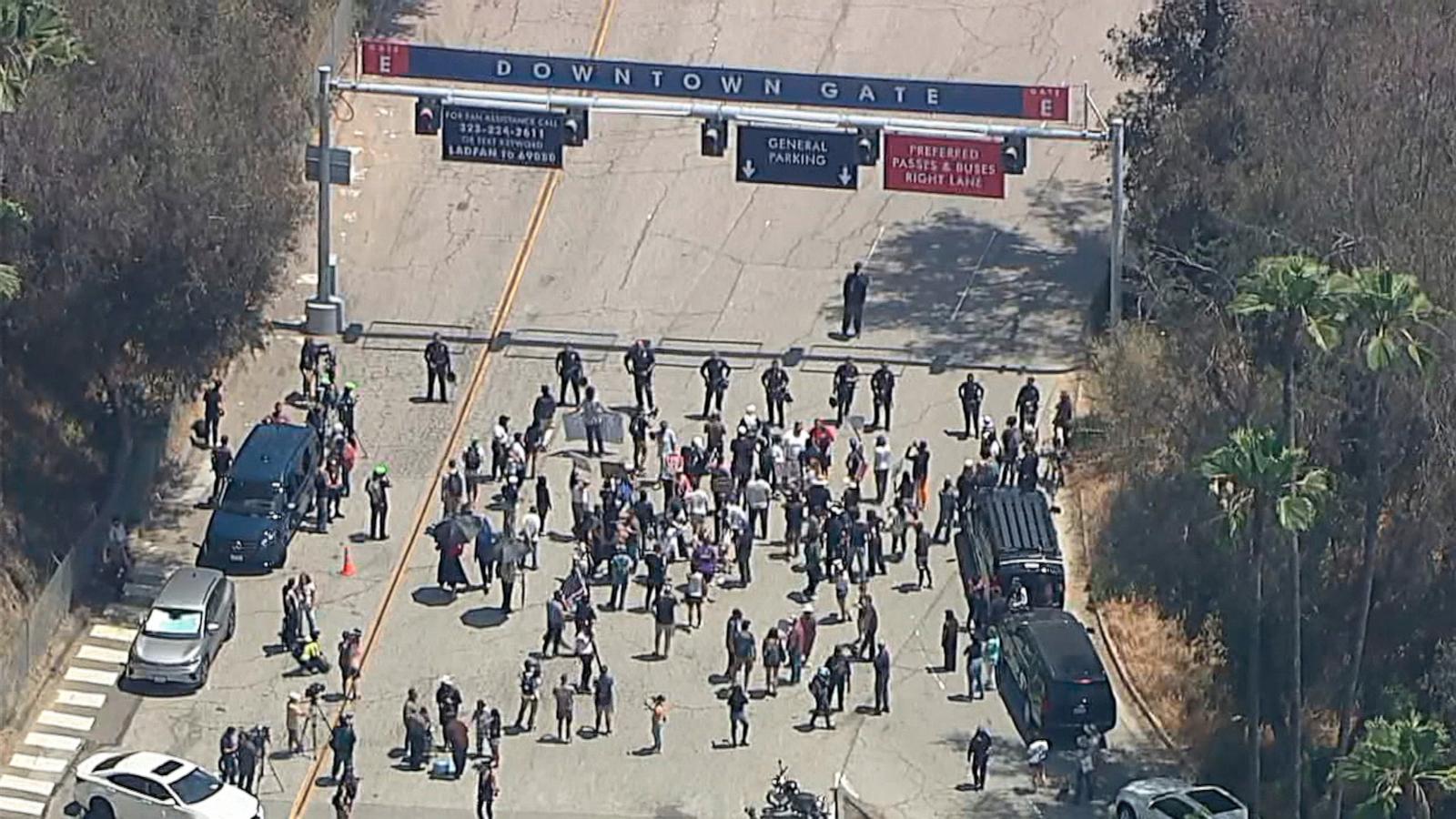 ICE agents denied entry to Dodger Stadium amid anti-immigration enforcement protests