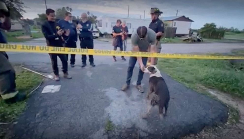 ABC News crew helps rescue trapped dog in tornado-ravaged Texas