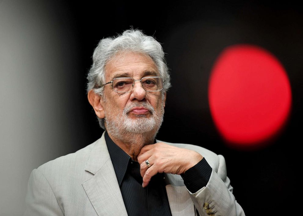 PHOTO: Placido Domingo, opera singer is seen during a press conference regarding the performance "State Opera for All."