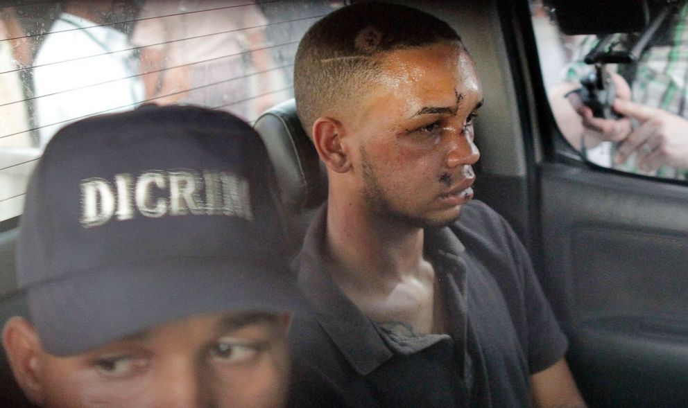 PHOTO: Eddy Vladimir Feliz Garcia, in custody in connection with the shooting of former Boston Red Sox slugger David Ortiz, is transferred by police to court in Santo Domingo, Dominican Republic, June 11, 2019.