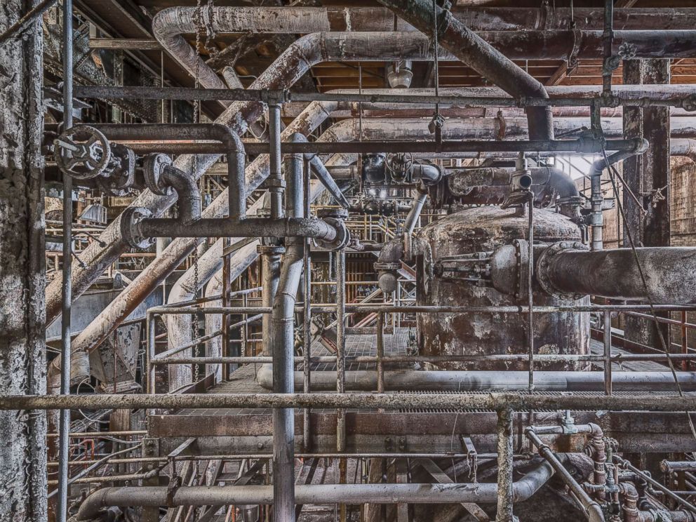 PHOTO: The boiler house of the Domino Sugar Refinery.