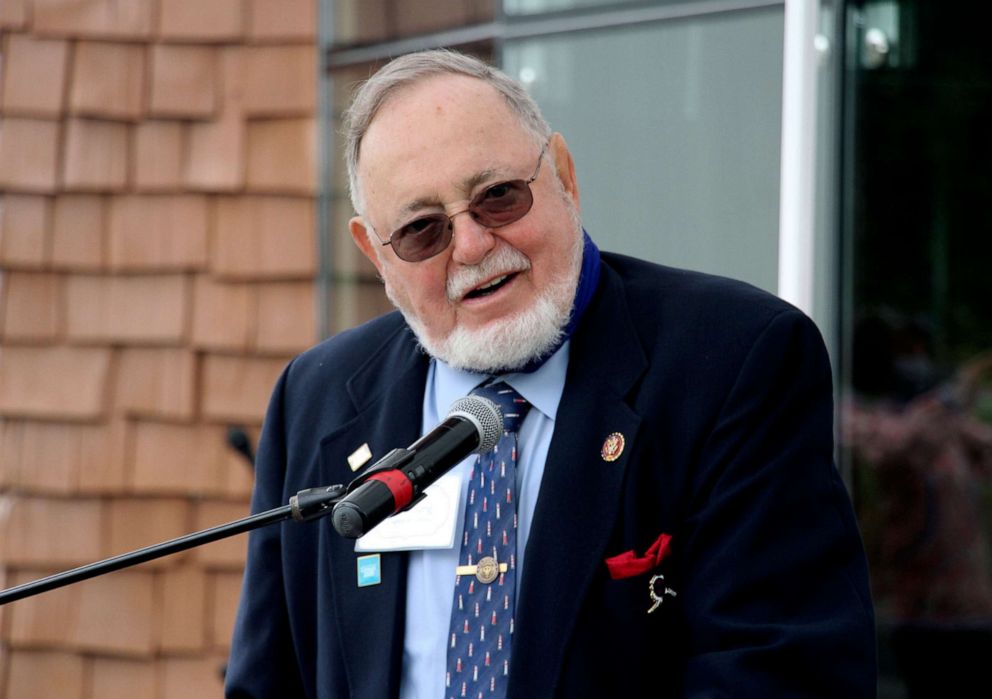 PHOTO: Rep. Don Young speaks during an event in Anchorage, Alaska, Aug. 26, 2020.