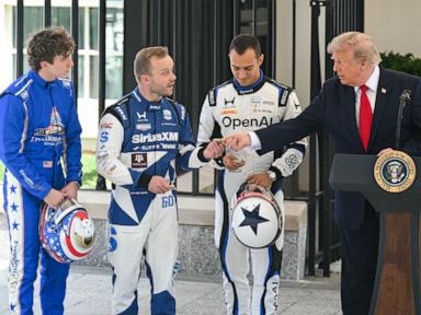 Trump hosts IndyCar drivers at White House ahead of August race on the National Mall