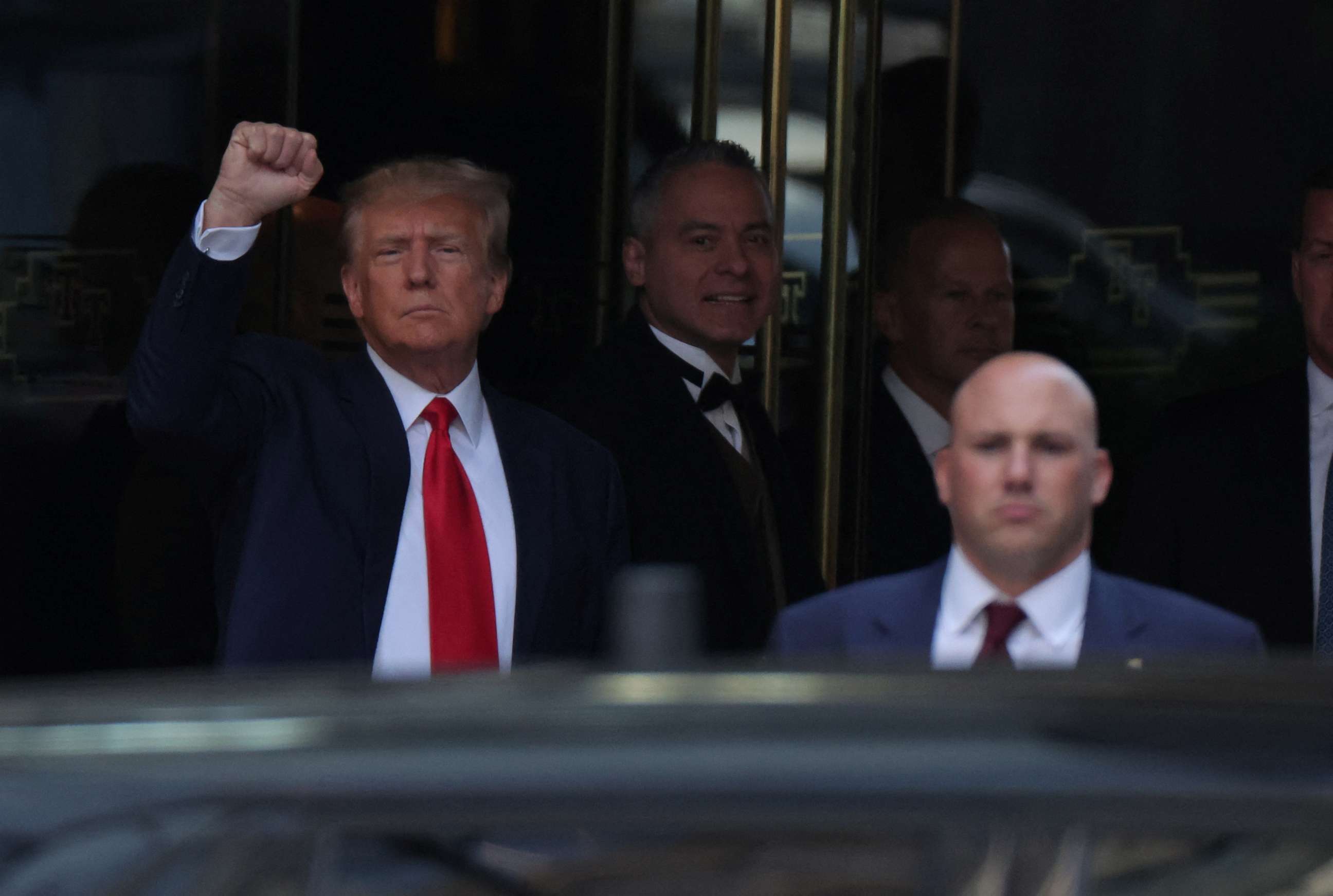 PHOTO: Former President Donald Trump departs from Trump Tower in New York City, Apr. 4, 2023.
