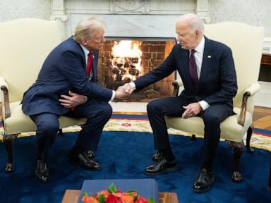 Trump and Biden both call for smooth transition in historic Oval Office meeting