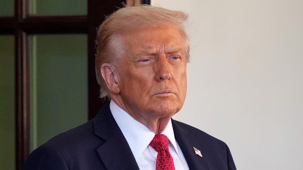 PHOTO: President Donald Trump waits for Australia's Prime Minister Anthony Albanese's arrival at the White House in Washington, October 20, 2025.