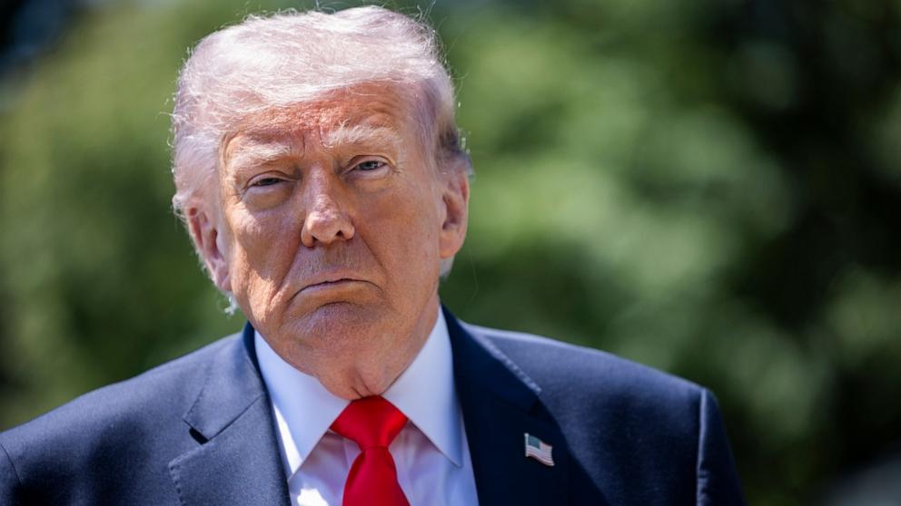 PHOTO: President Donald Trump departs the White House, May 1, 2026 in Washington.