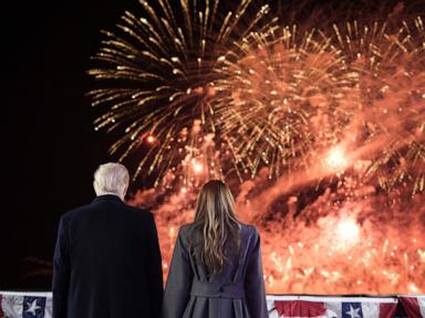 Trump inauguration live updates: Incoming first family takes in fireworks show