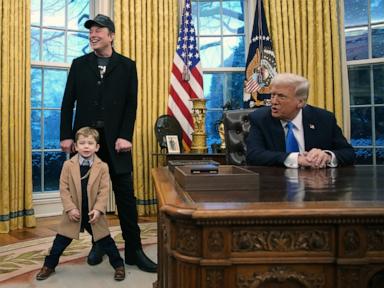 Musk's son 'Lil X' steals spotlight in the Oval Office