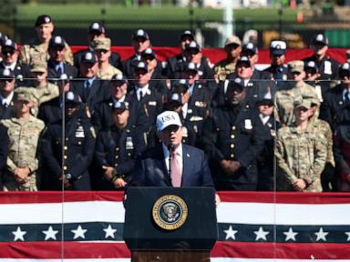 Trump claims firefighters carried him from ground zero after 9/11 attack