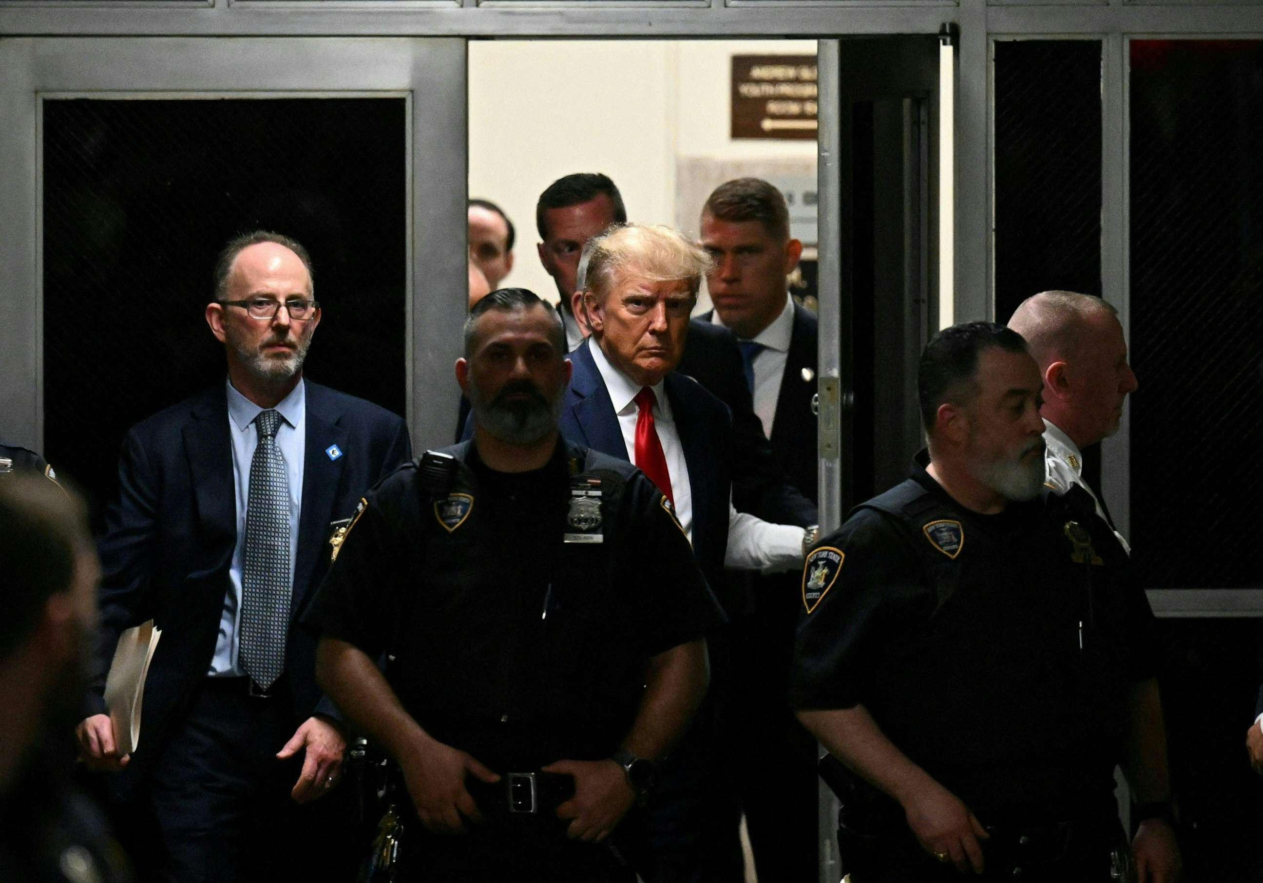 PHOTO: Former President Donald Trump arrives at court, Apr. 4, 2023, in New York.