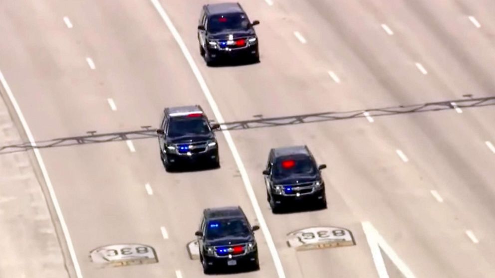 PHOTO: Former President Donald Trump motorcade en route to Federal Miami Courthouse