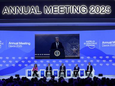 Trump 2nd term live updates: Trump threatens tariffs to economic leaders at Davos