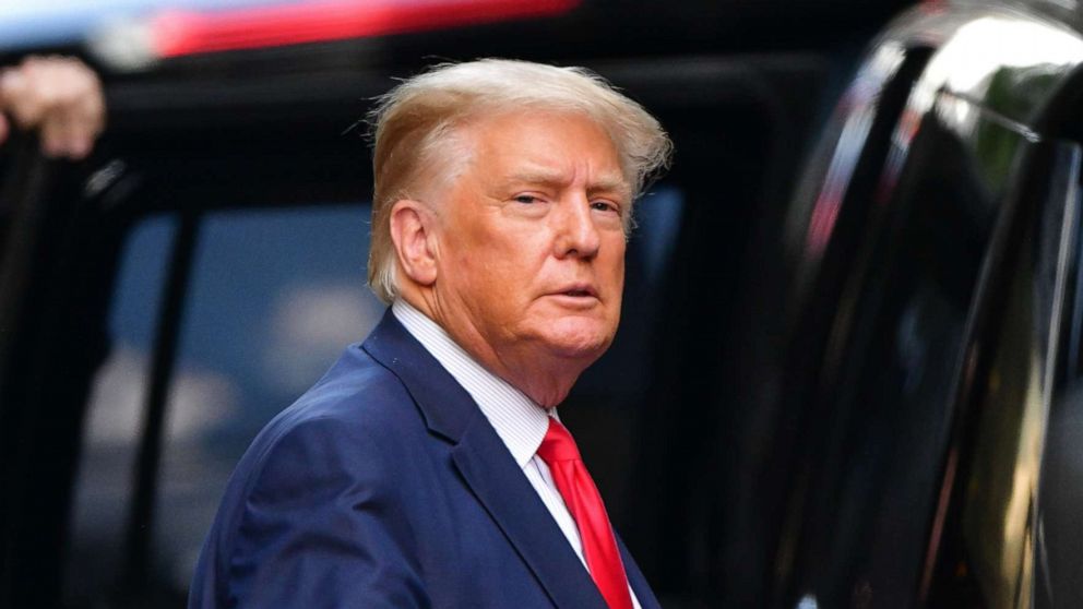 PHOTO: Former President Donald Trump leaves Trump Tower in New York on May 18, 2021.