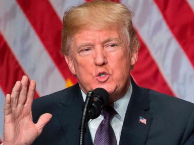 PHOTO: President Donald Trump speaks about his administrations National Security Strategy at the Ronald Reagan Building and International Trade Center in Washington, Dec. 18, 2017.
<p itemprop=