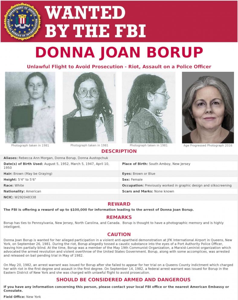 PHOTO: The FBI has released this poster in an effort to locate Donna Borup.