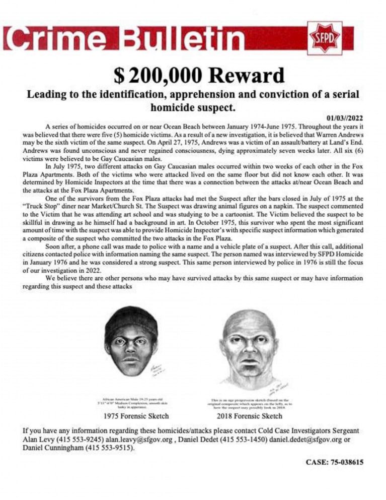 PHOTO: A reward leading to the conviction of a serial homicide suspect has increased to $200,000.