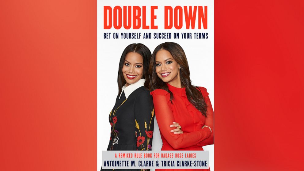 The book cover of "Double Down" by Antoinette M. Clarke and Tricia Clarke-Stone.