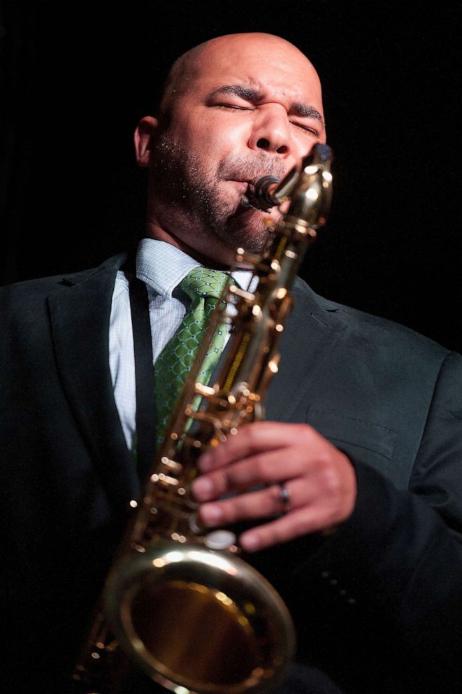 PHOTO: Derek Douget performs during Love Moments: A Festival of Giving at the Irvin Mayfield's I Club on Aug. 26, 2012, in New Orleans.