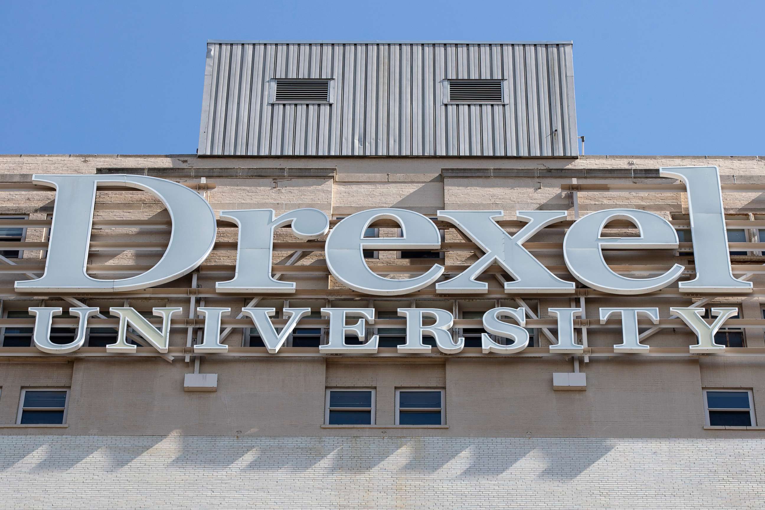 PHOTO: A sign for Drexel University in Philadelphia, May 5, 2019.