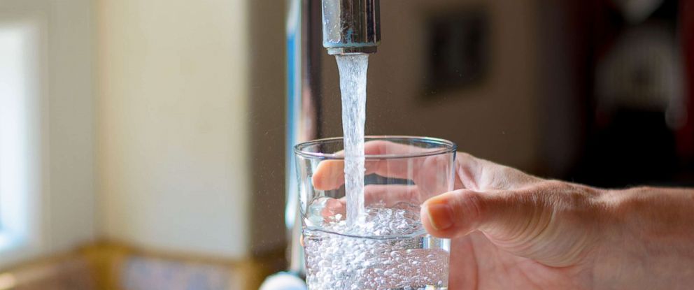 PHOTO: A glass of water is filled from a faucet in this undated stock photo.