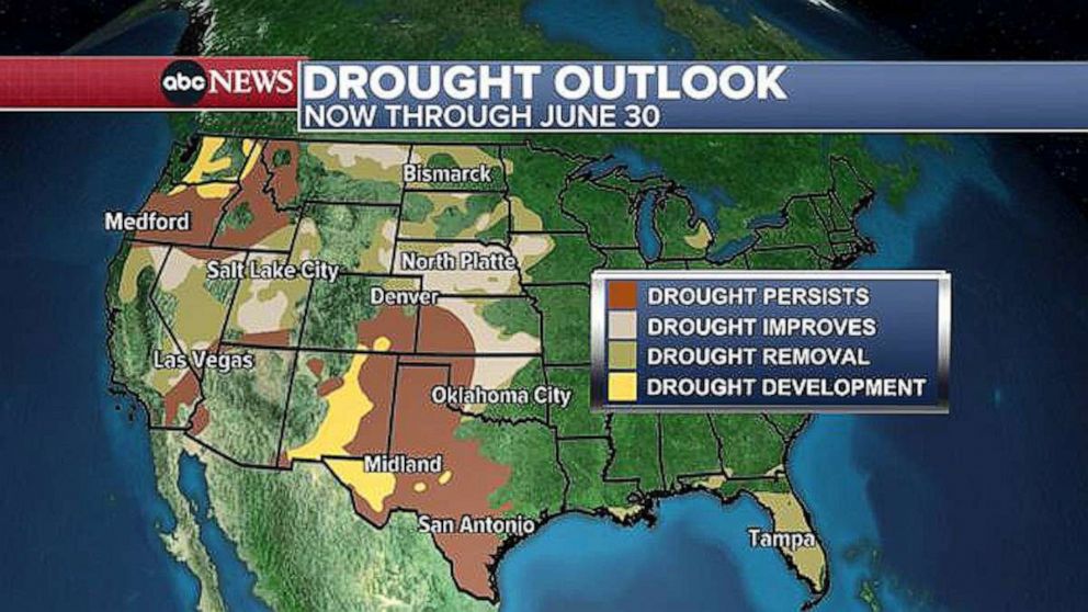 PHOTO: Drought Outlook Map