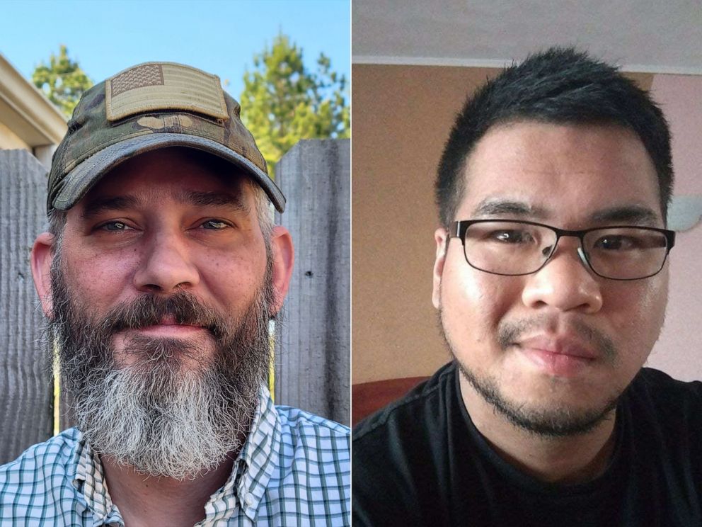 PHOTO: Alexander Drueke and Andy Tai Ngoc Huynh, Americans who volunteered to join the Ukrainian forces, are pictured in undated family photos.