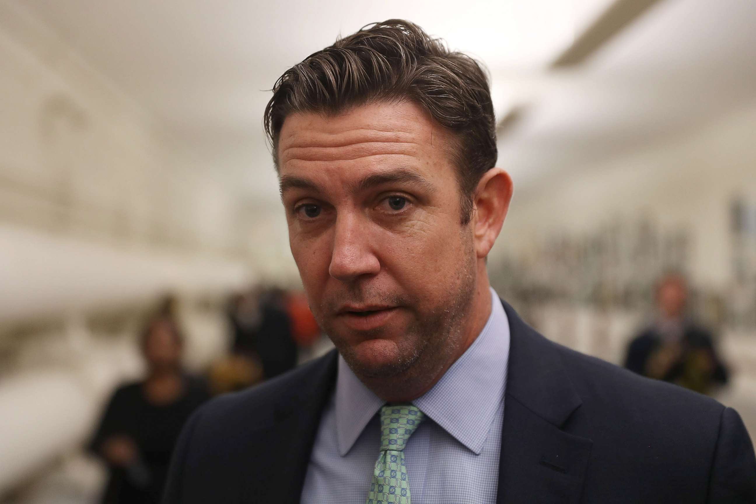 PHOTO: Rep. Duncan Hunter speaks to the media at the U.S. Capitol, Jan. 10, 2017, in Washington, D.C.