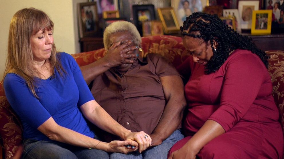 PHOTO: Christopher Dunn's family reacts during an interview with ABC News.