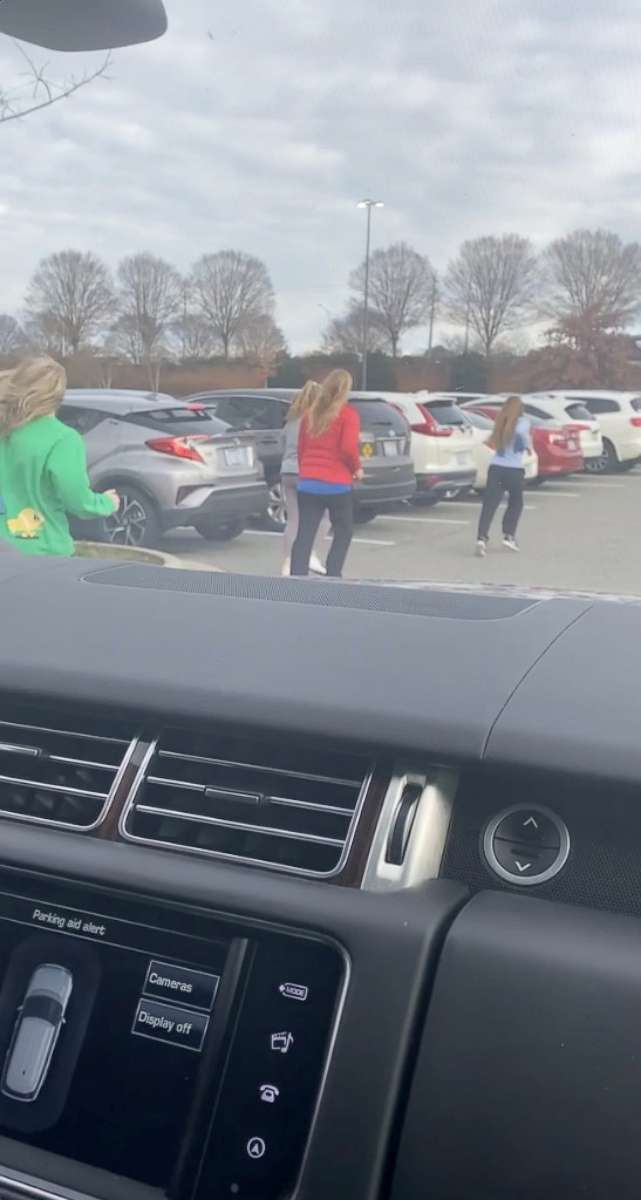 PHOTO: People running from Southpoint mall after shooting attack inside, in Durham, North Carolina, U.S. Nov. 26, 2021 in this still frame obtained from social media video. 