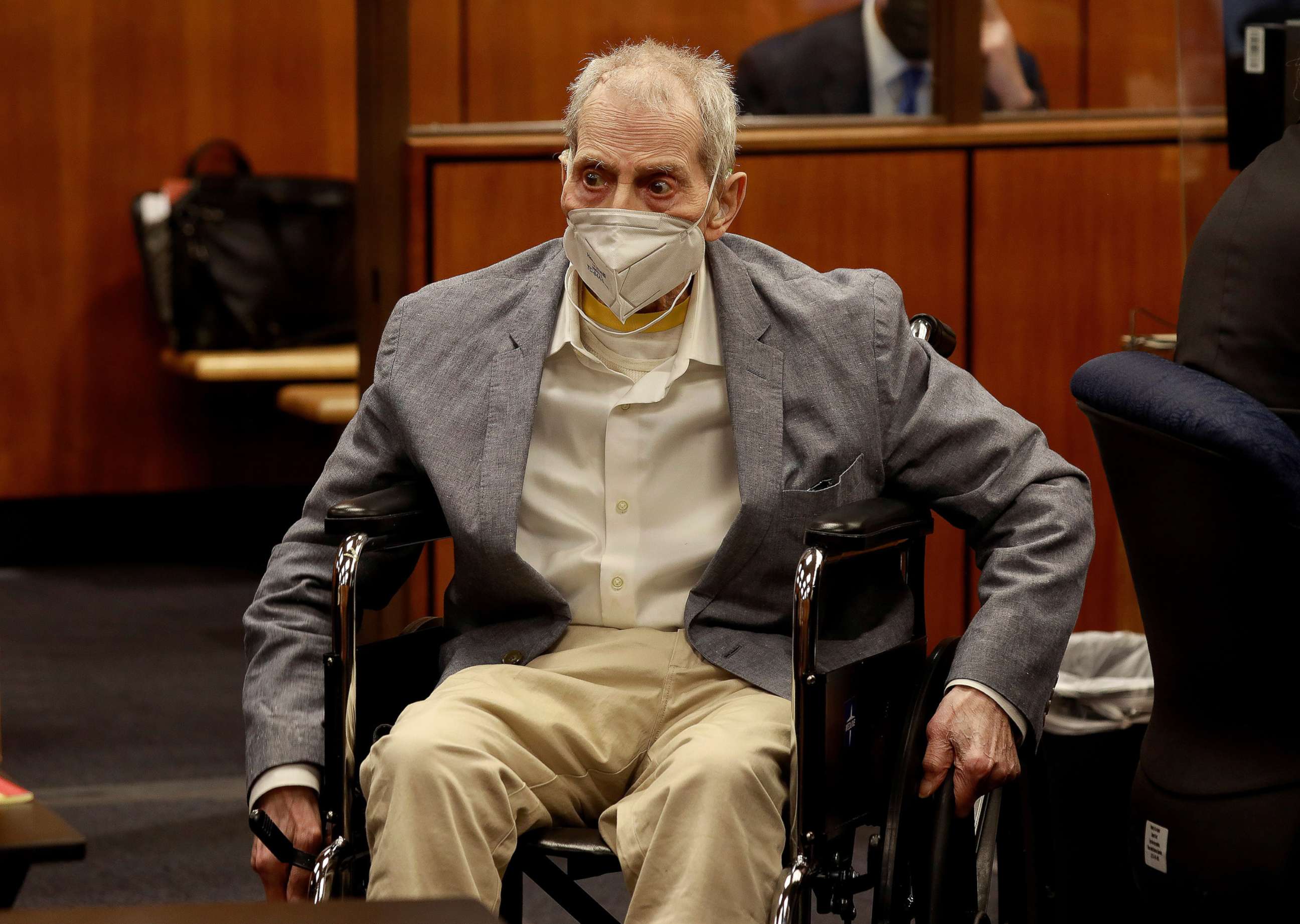 PHOTO: Robert Durst in an Inglewood courtroom for closing arguments in his murder trial at the Inglewood Courthouse in Calif., Sept. 8, 2021.