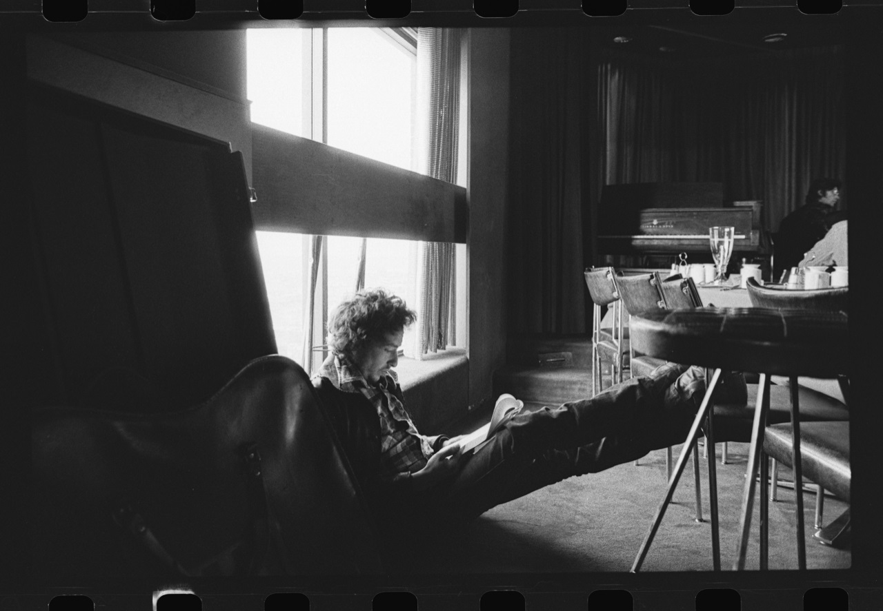 Bob Dylan working on material for ‘Blood on the Tracks.’ 
