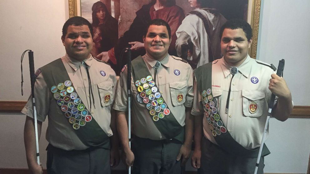 Nick, Leo and Steven Cantos of Alexandria, Virginia, each had to complete a project to advance to the rank of Eagle Scout.