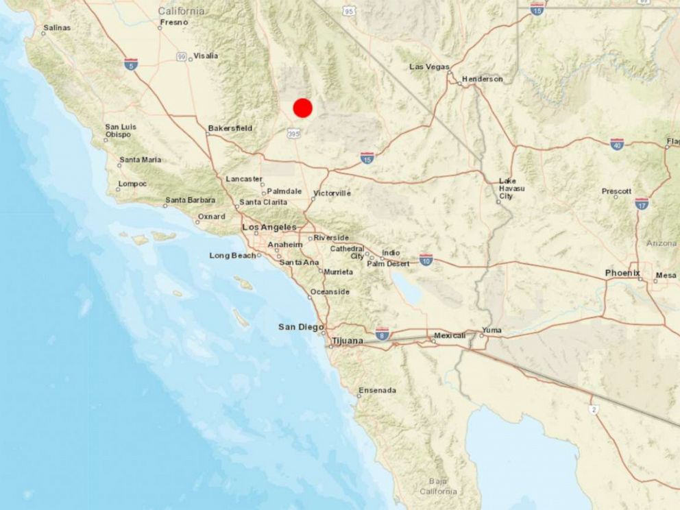 california quake map